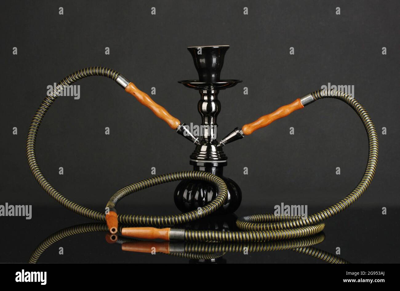 hookah isolated on black background Stock Photo - Alamy
