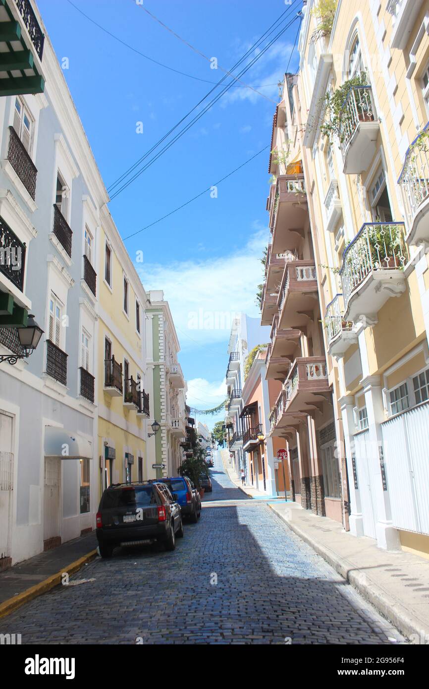 Street in old San Juan, Puerto Rico Stock Photo - Alamy