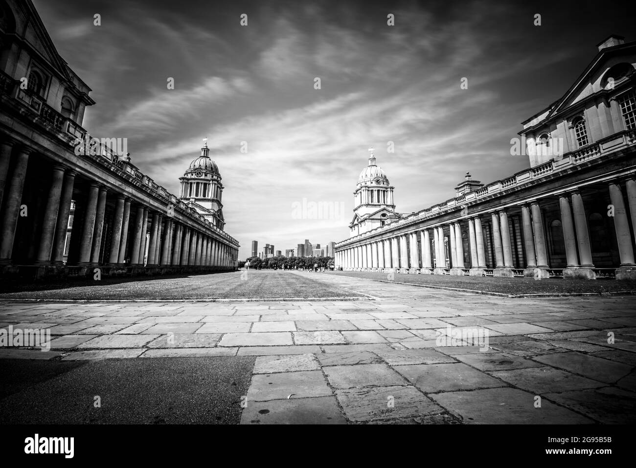 Old Royal Naval College, Greenwich. Greenwich University campus. London Stock Photo