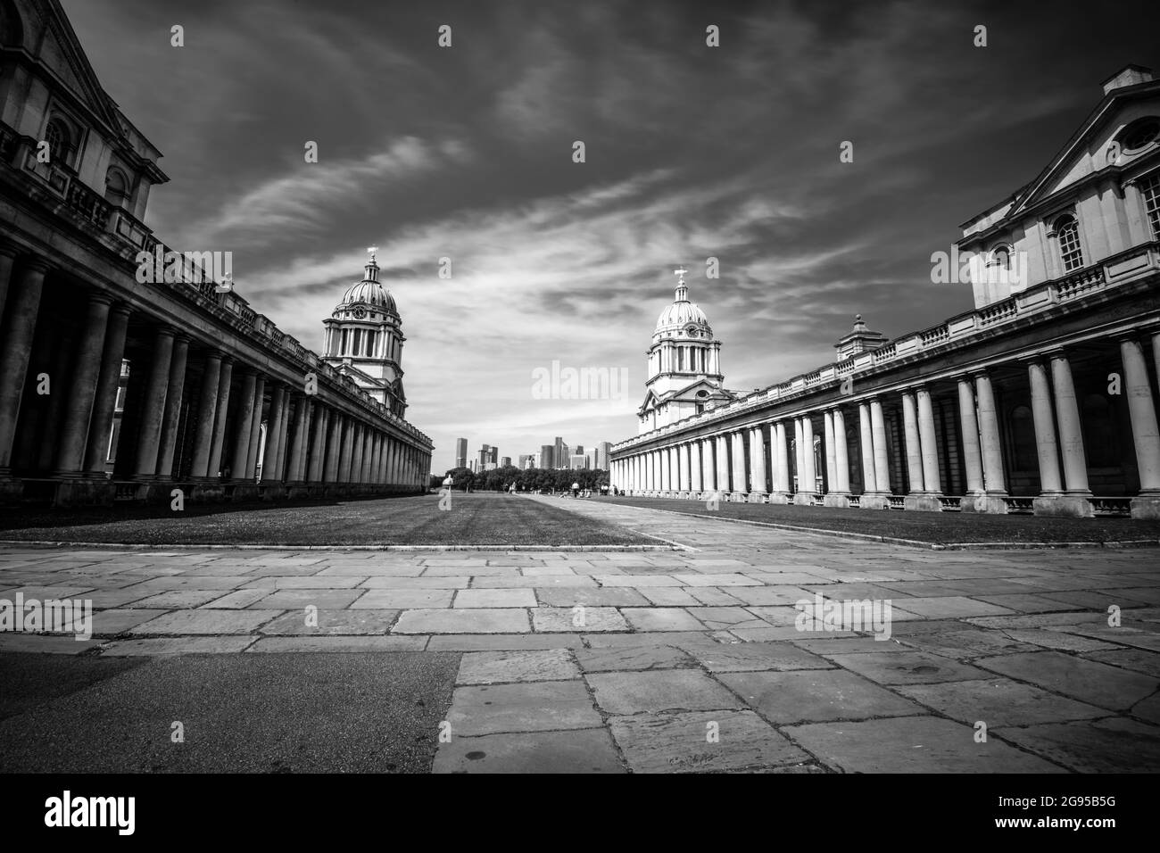 Old Royal Naval College, Greenwich. Greenwich University campus. London Stock Photo