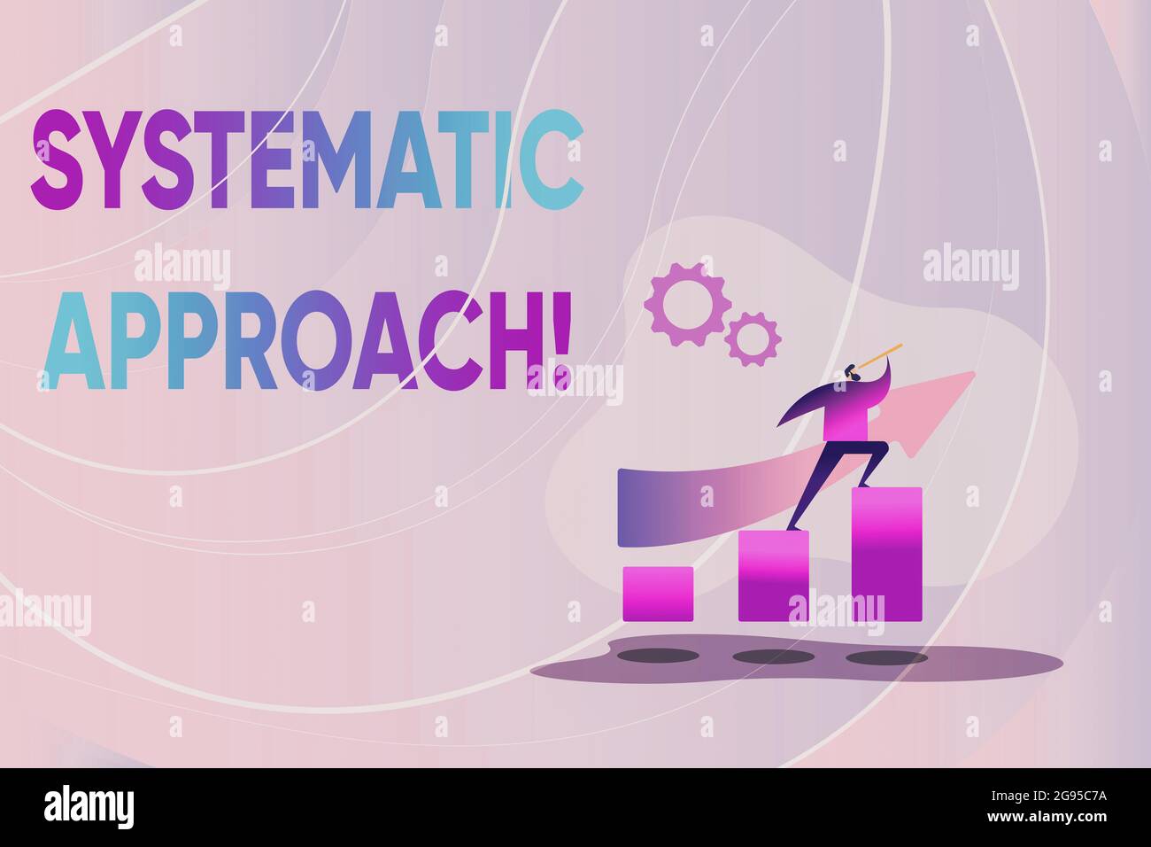 Hand writing sign Systematic Approach. Business idea A process used to ...