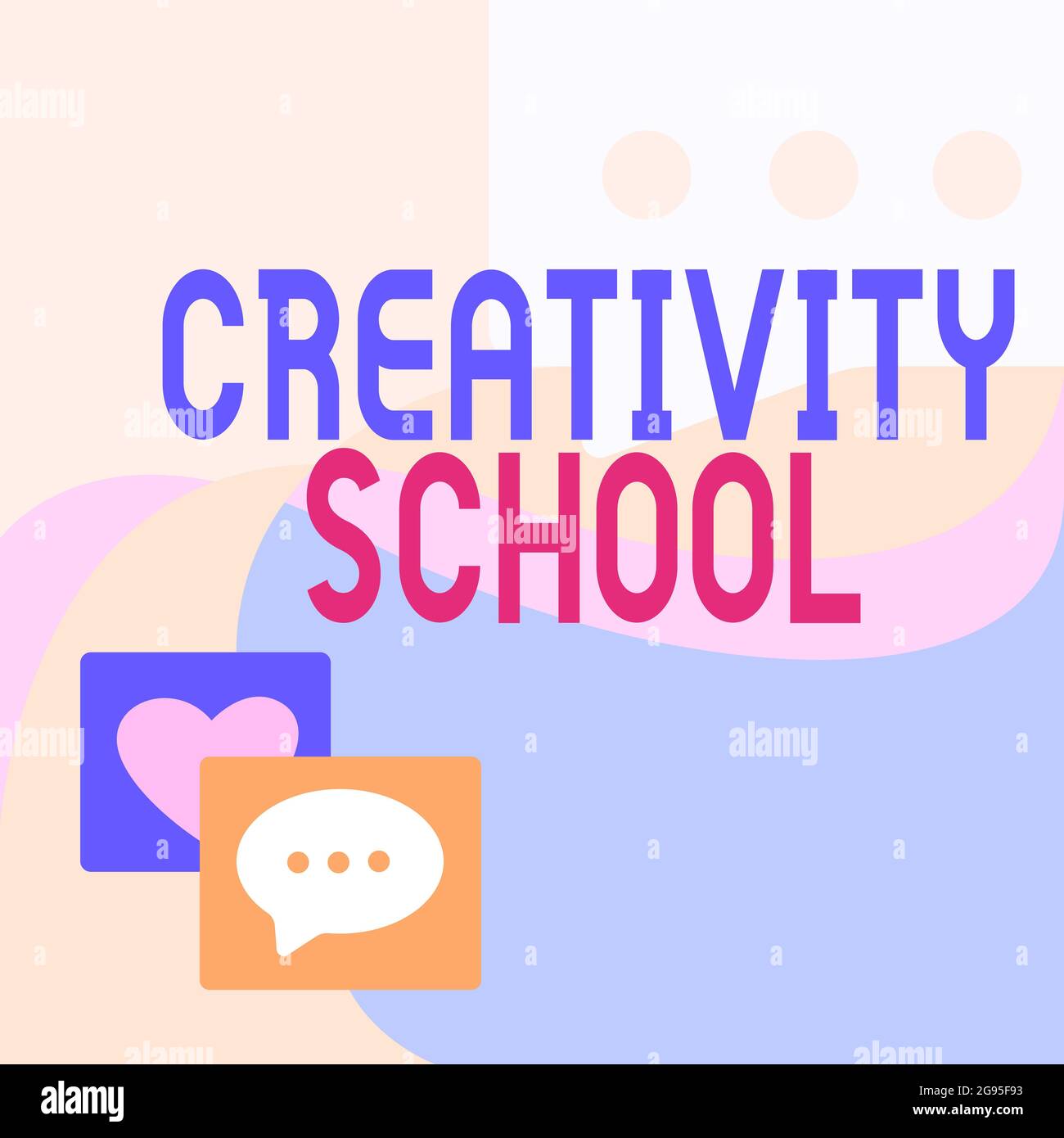 Handwriting text Creativity School. Internet Concept students are able ...