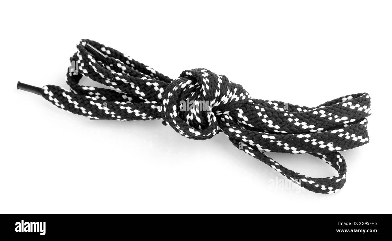 Colorful shoelaces isolated on white Stock Photo Alamy