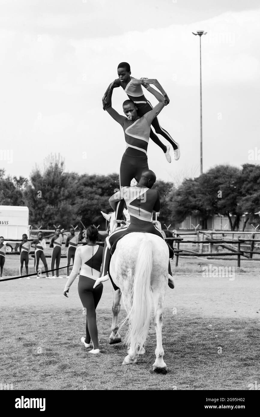 JOHANNESBURG, SOUTH AFRICA Jan 06, 2021 An equestrian show, jumping
