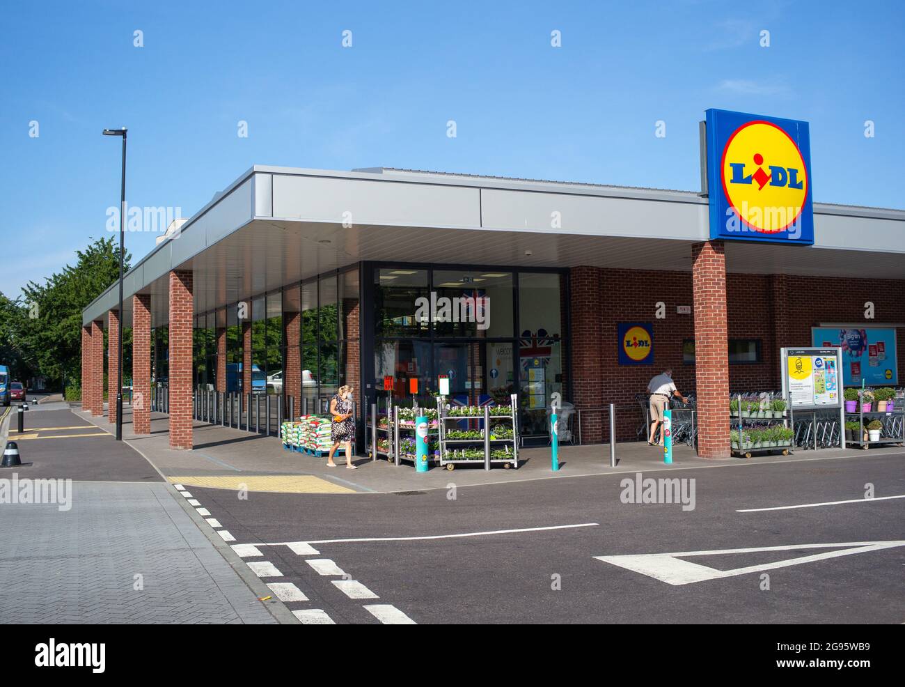 Lidl supermarket in Southampton Banister road and Hulse road junction