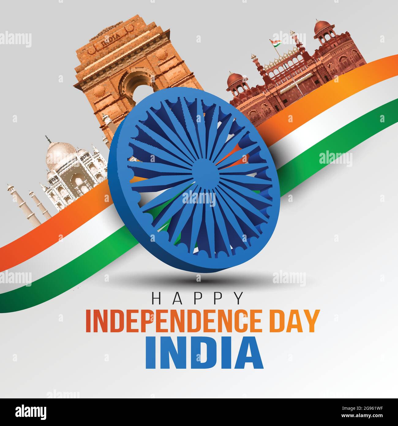 happy independence day India greetings. vector illustration design ...