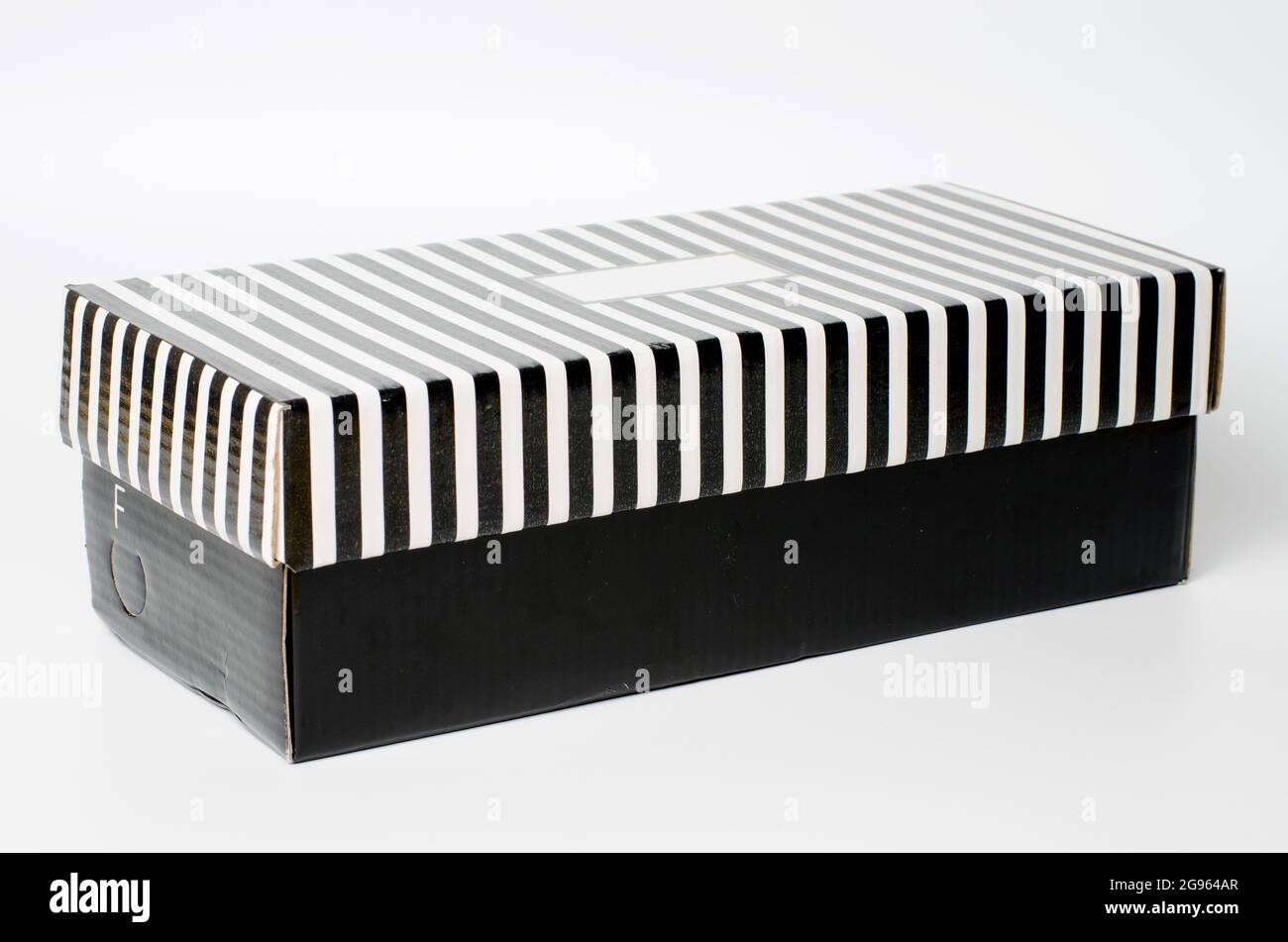 Sturdy cardboard shoebox against a white background Stock Photo Alamy