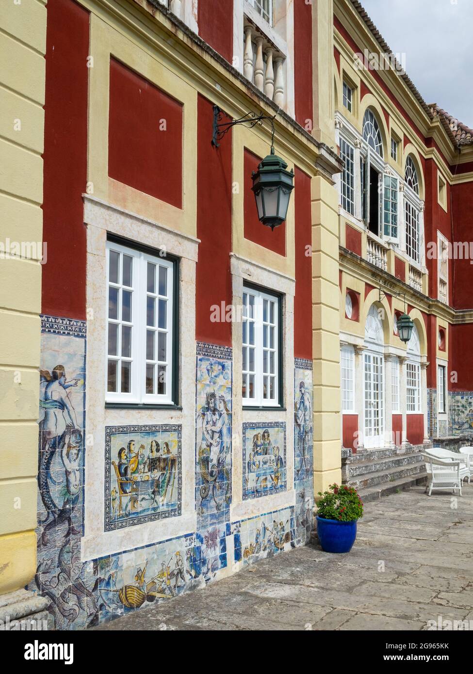 Fronteira Palace garden side facade, Lisbon Stock Photo