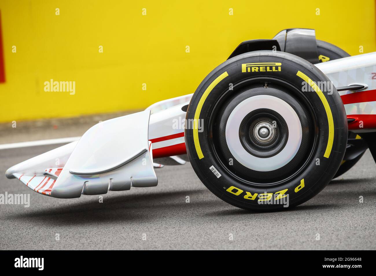 New F1 2022 car reveal front tyre, pneu, mechanical detail during the  Formula 1 Pirelli British Grand Prix 2021, 10th round of the 2021 FIA  Formula One World Championship from July 16