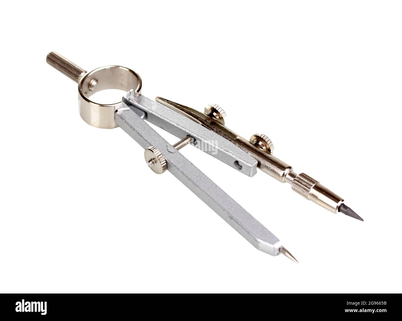 Drafting instrument isolated on white Stock Photo Alamy