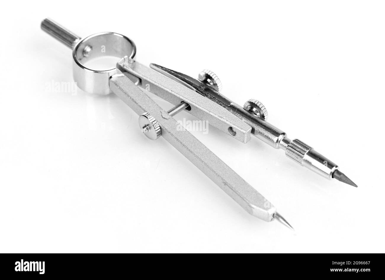 Drafting instrument isolated on white Stock Photo Alamy