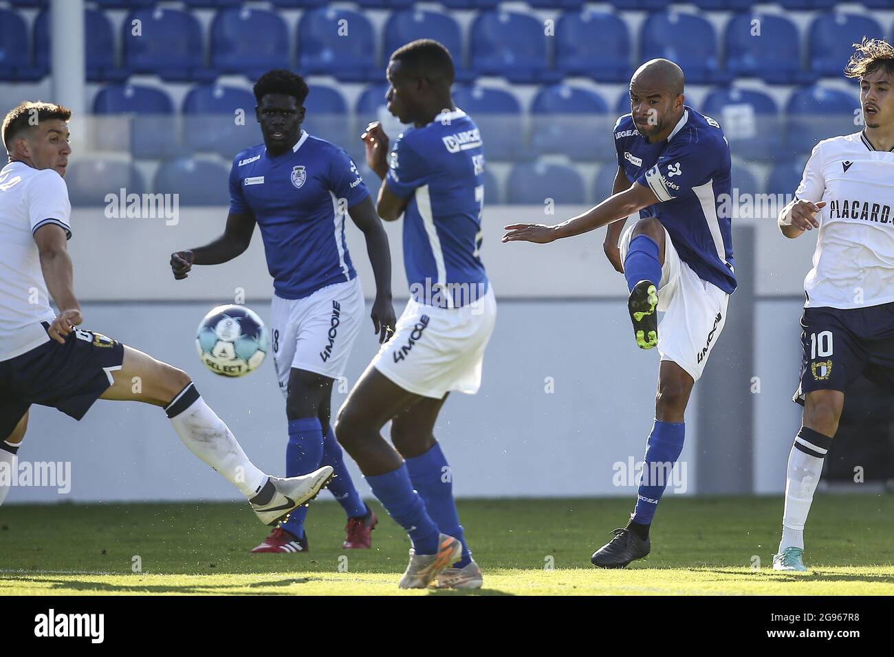 Santa Maria da Feira, 07/24/2021 - Clube Desportivo Feirense received this  afternoon the Famalicão Football Club at Marcolino de Castro Stadium, in a  game counting for the 1st phase of the 2021/22