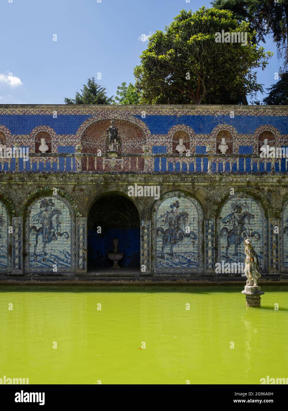 The Knights Lake, Fronteira Palace, Lisbon Stock Photo