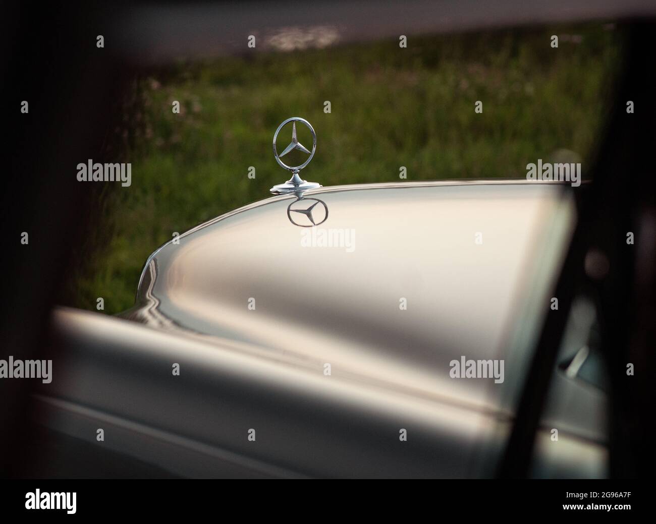 ZOETERMEER, NETHERLANDS Jul 15, 2021 The Mercedes Benz logo on a