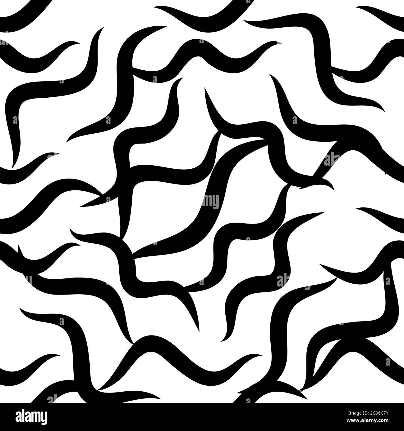 Zebra Stripes black and white pattern. Seamless Stock Vector Image ...
