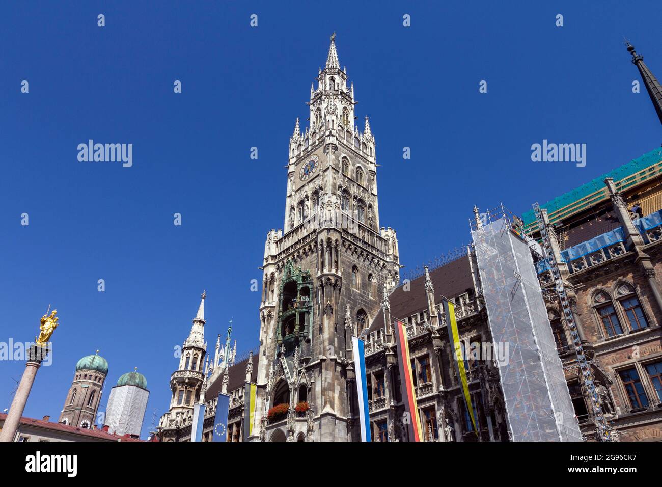Neues Rathaus, the New Town Hall of Munich - Neue Rathaus, XIX century ...