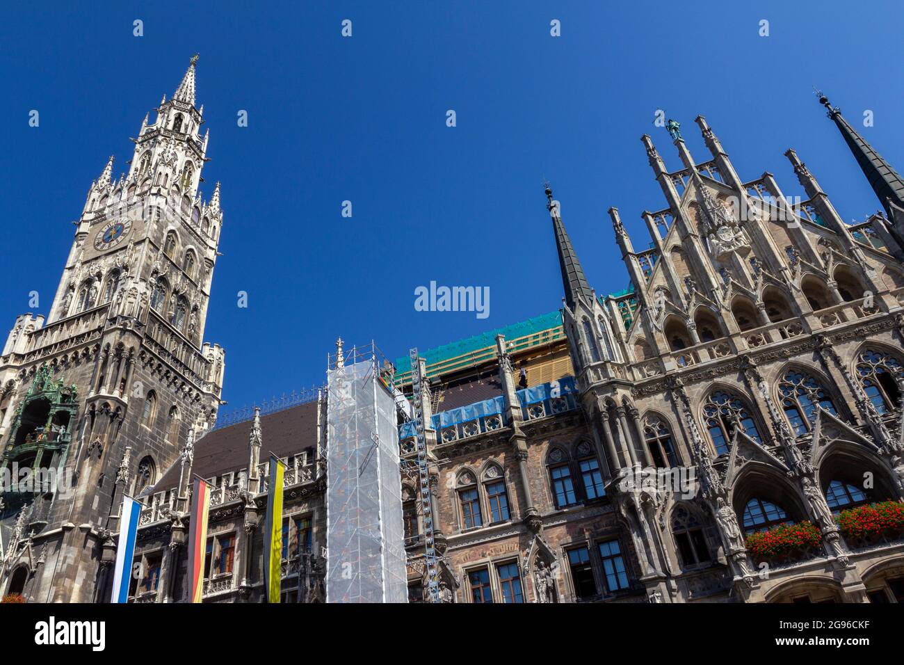 Neues Rathaus, the New Town Hall of Munich - Neue Rathaus, XIX century ...