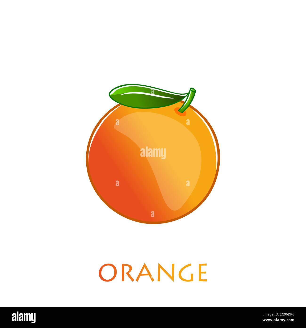 Orange fruit. Vector illustration Stock Vector Image & Art - Alamy