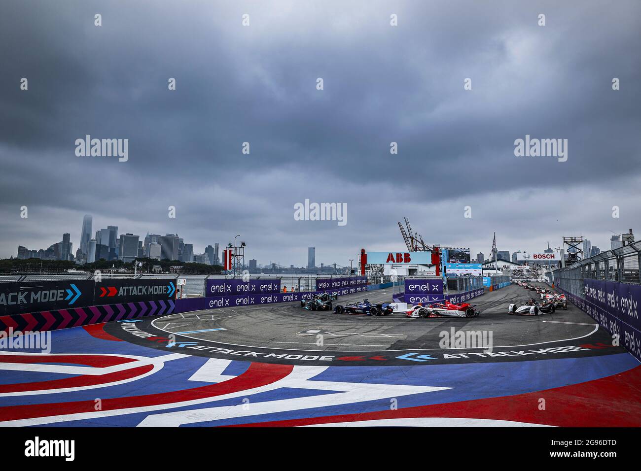 Start race 2 during the 2021 New York City ePrix, 6th meeting of the 2020-21 Formula E World Championship, on the Brooklyn Street Circuit from July 10 to 11, in New York, USA - Photo Francois Flamand / DPPI Stock Photo