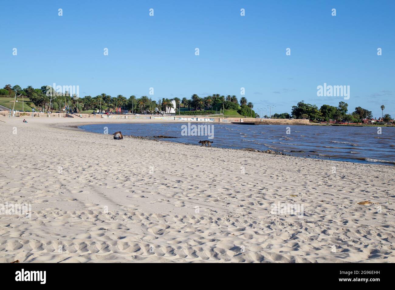 Ramirez Beach (Playa Ramírez). Montevideo, Uruguay Stock Photo