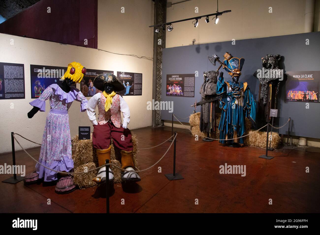 Interior of Carnival Museum. View of Murga Gallery. Montevideo, Uruguay Stock Photo