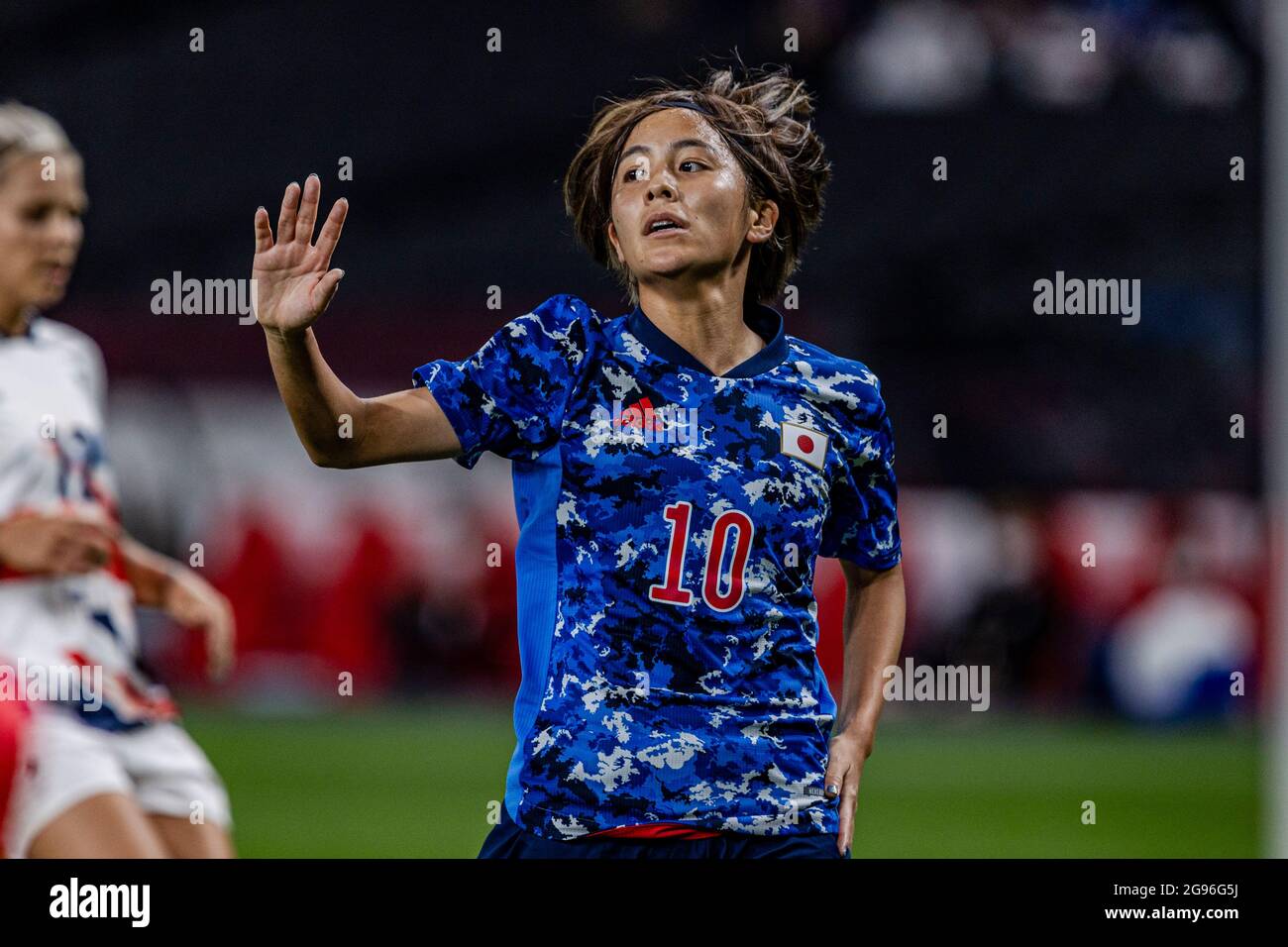 Hokkaido, Japan. 24th July, 2021. Mana Iwabuchi (JPN) Football/Soccer : Women's First Round Group E match between Japan - Great Britain during the Tokyo 2020 Olympic Games at the Sapporo Dome in Hokkaido, Japan . Credit: Takeshi Nishimoto/AFLO/Alamy Live News Stock Photo