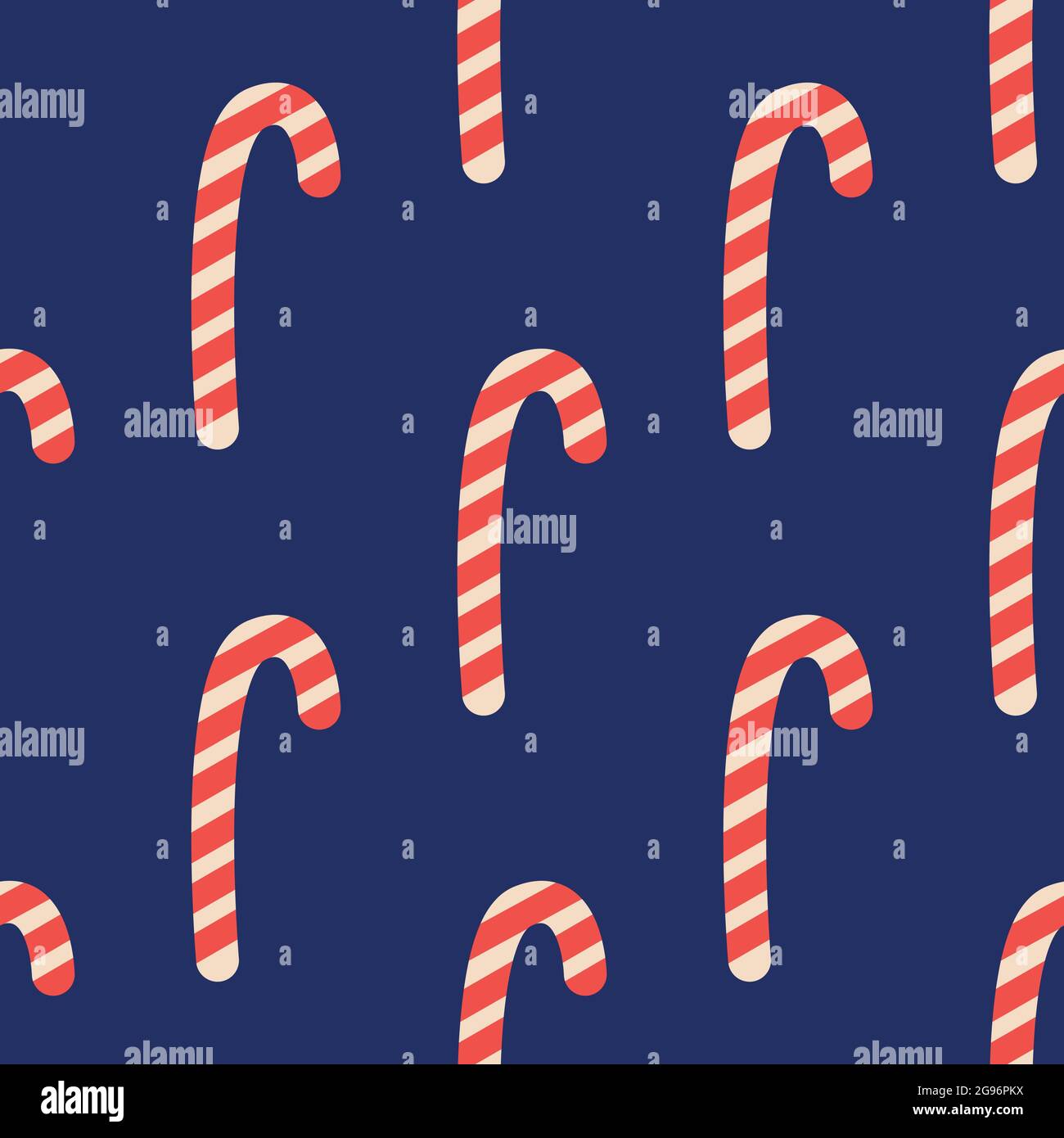 Christmas candy cane stripes seamless pattern in red and white. Popular ...