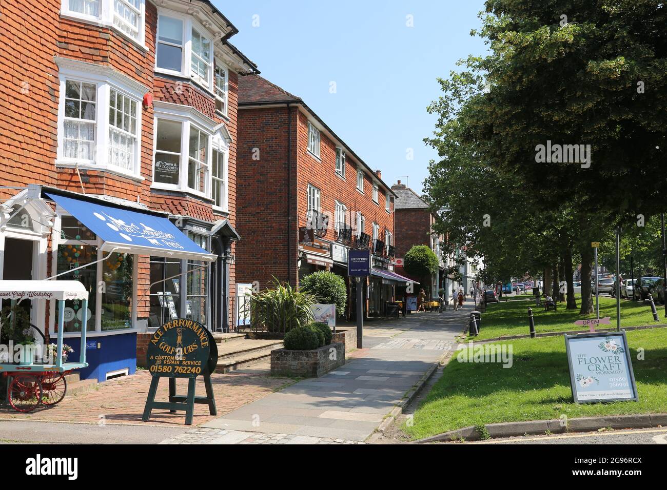 High Street shops, Tenterden, Kent, England, Great Britain, United Kingdom, Europe Stock Photo