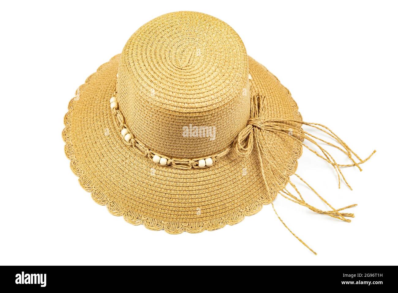 Woman's hat on white  background Stock Photo