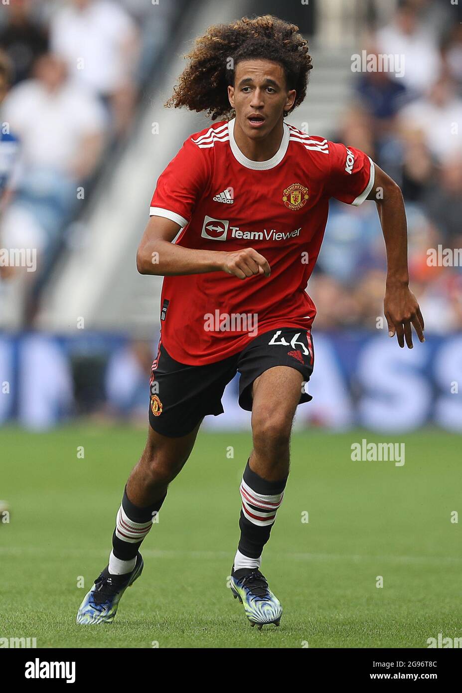 London, England, 24th July 2021. Manchester UnitedÕs Hannibal during the Pre Season Friendly match at The Kiyan Prince Foundation Stadium, London. Picture credit should read: Paul Terry / Sportimage Stock Photo