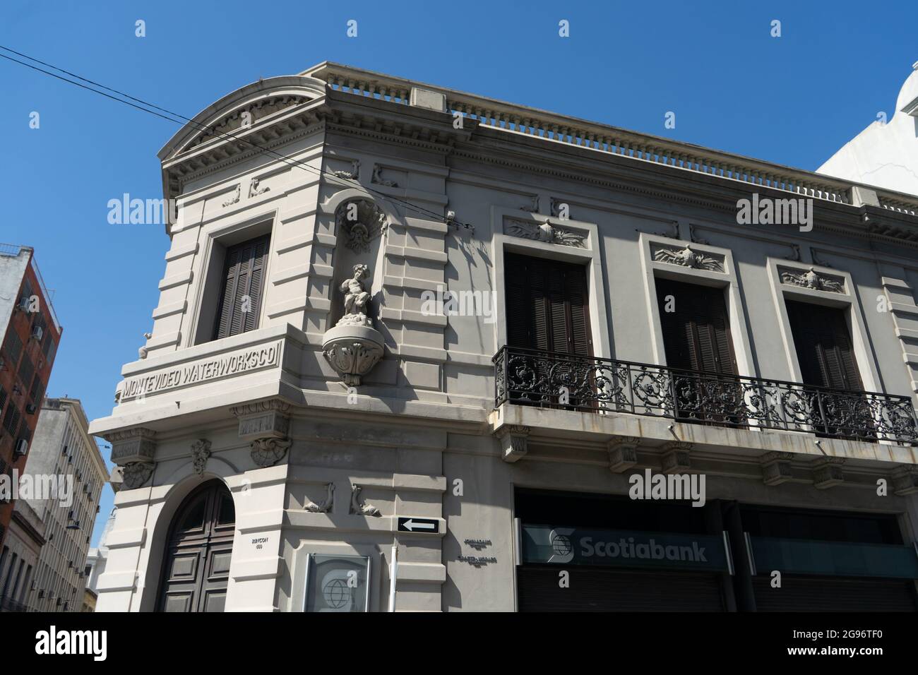 Historic building in Ciudad Vieja, Montevideo, Uruguay Stock Photo