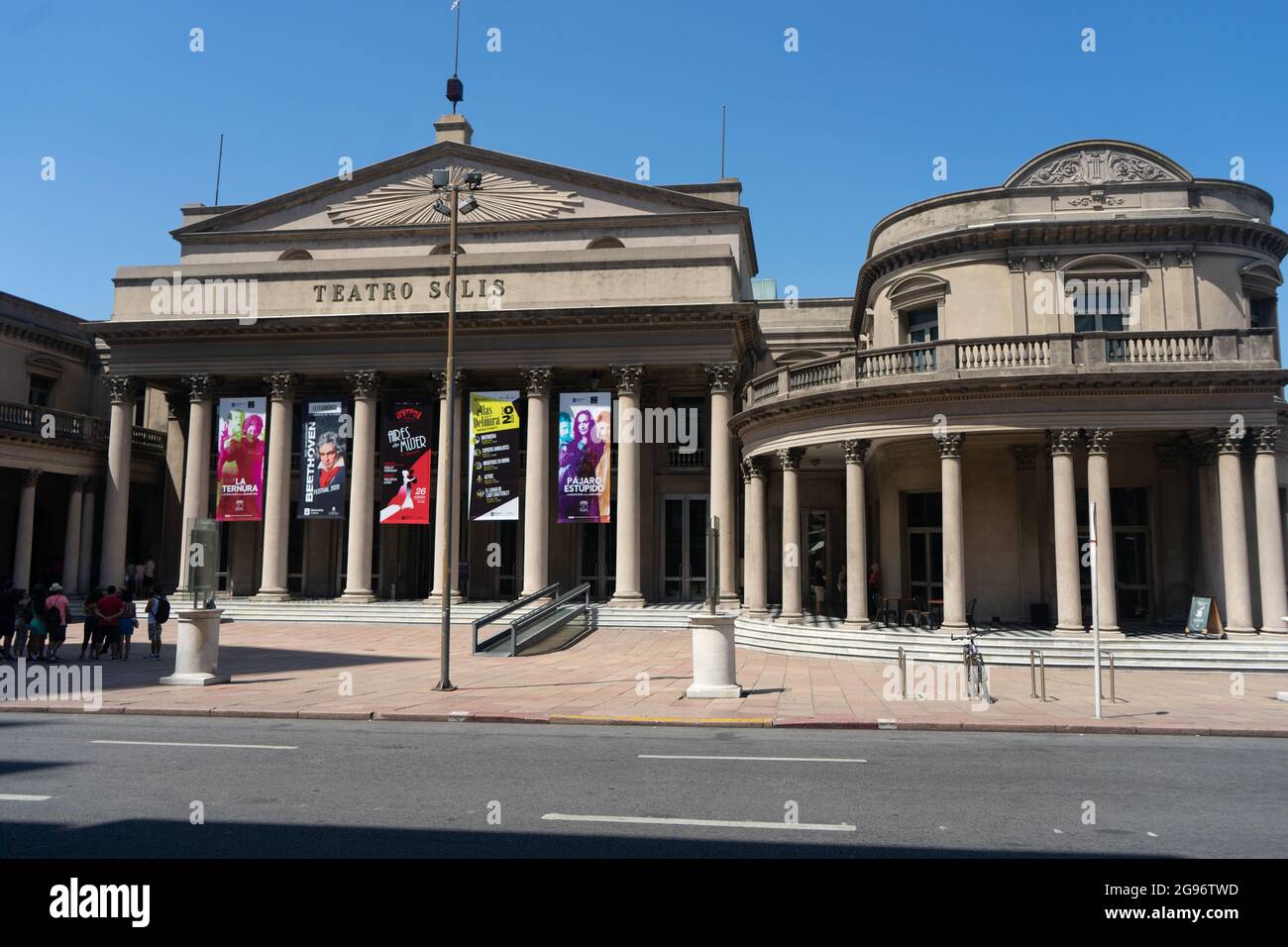 Neoclassicism architecture on Solis Theater, Montevideo Uruguay Stock Photo
