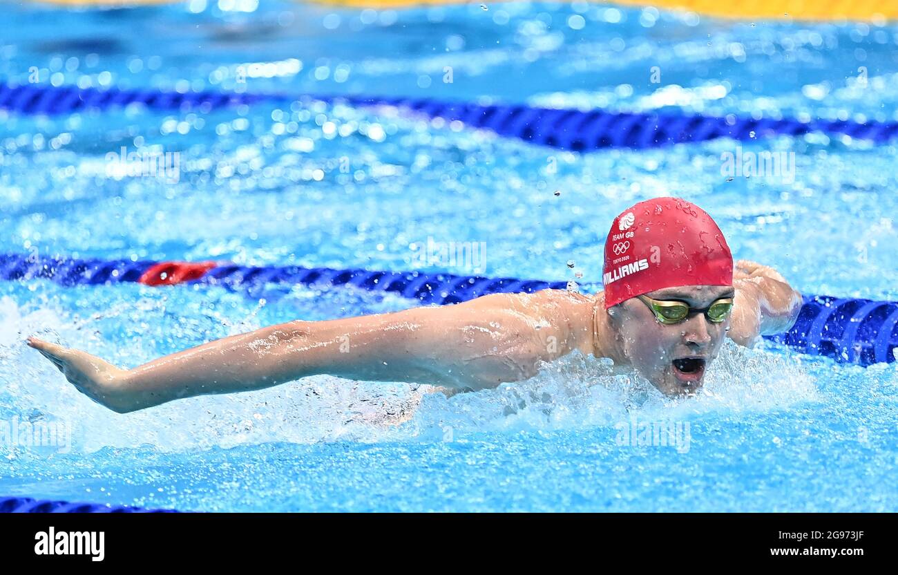 Tokyo Japan. 24th July 2021. Swimming. Tokyo Aquatics Centre. 2