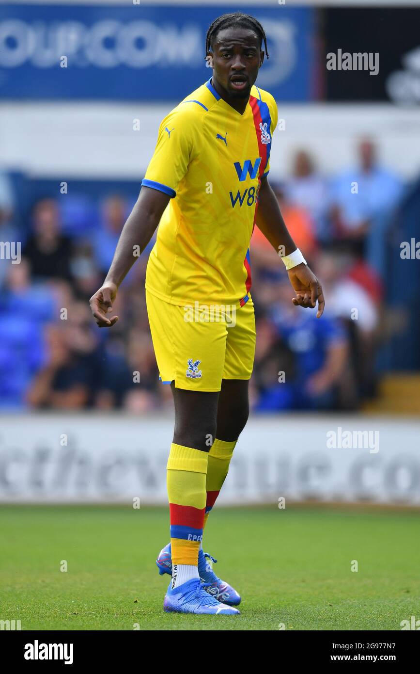 Crystal Palace's Jean-Philippe Mateta during the pre-season friendly match  at Portman Road, Ipswich. Picture date: Saturday July 24, 2021 Stock Photo  - Alamy