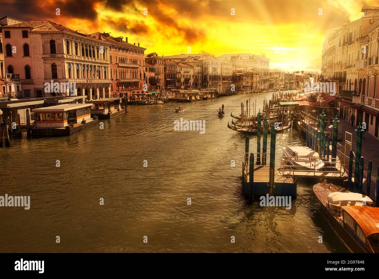 Venice canal grande aerial view hi-res stock photography and images - Alamy