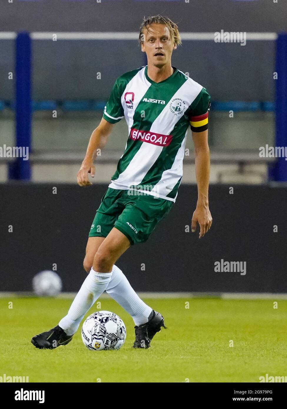 ARNHEM, NETHERLANDS - JULY 24: Glenn Neven of Lommel SK during the Pre-season Friendly match between Vitesse and Lommel SK at Gelredome on July 24, 2021 in Arnhem, Netherlands (Photo by Rene Nijhuis/Orange Pictures) Stock Photo