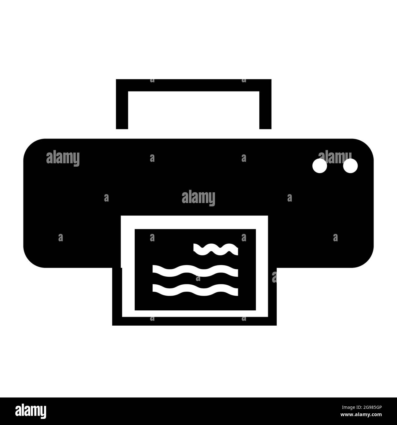 printer icon on white background. print symbol. printer sign. flat