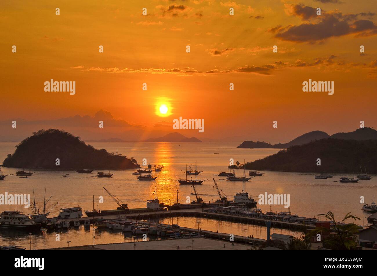 Peaceful Sunset in Labuan Bajo Indonesia Stock Photo - Alamy