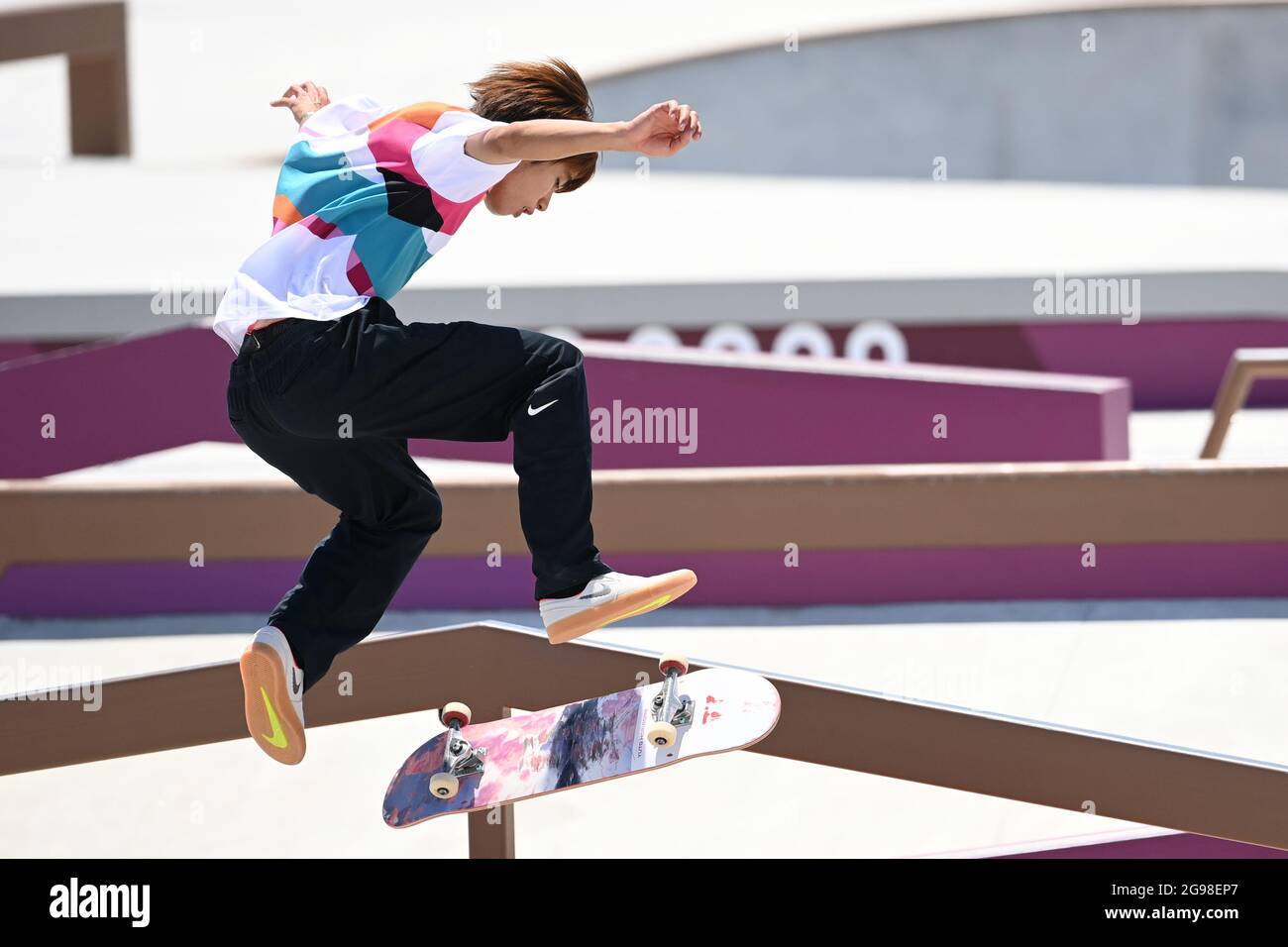Tokio, Japan. 25th July, 2021. Skateboarding Olympics, Preliminary