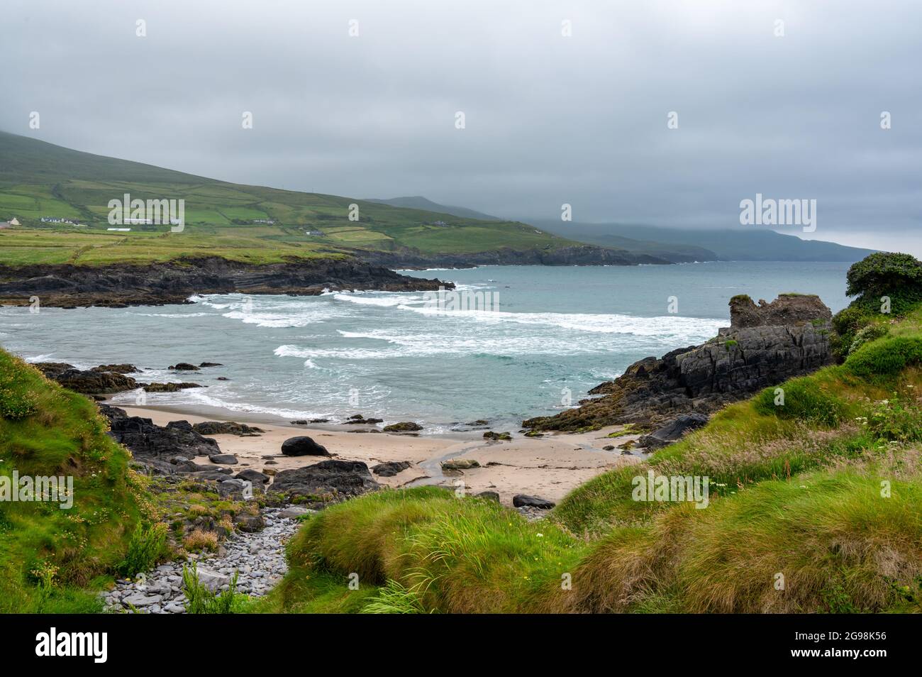 St Finians Bay on the Ring of Kerry in south west Ireland Stock Photo ...