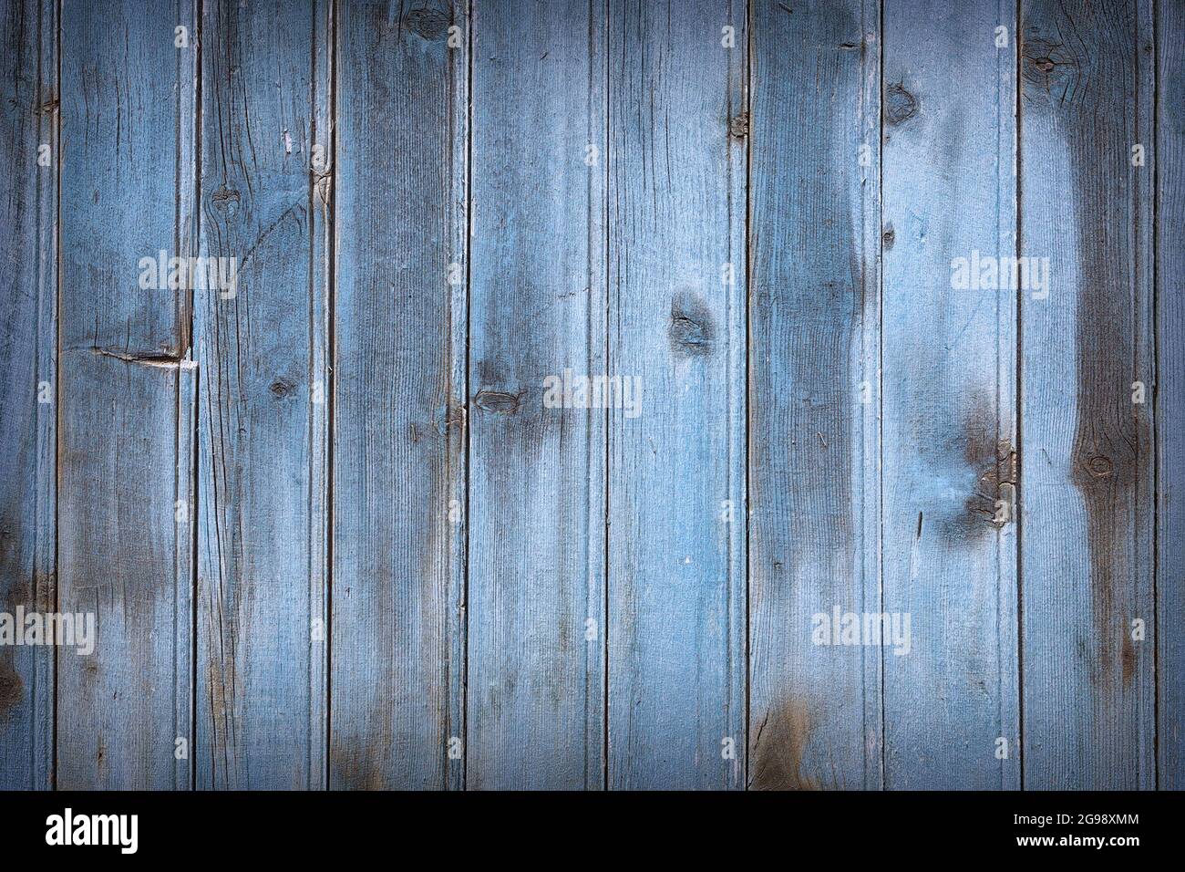 blue painted old planks, backdrop for your design Stock Photo