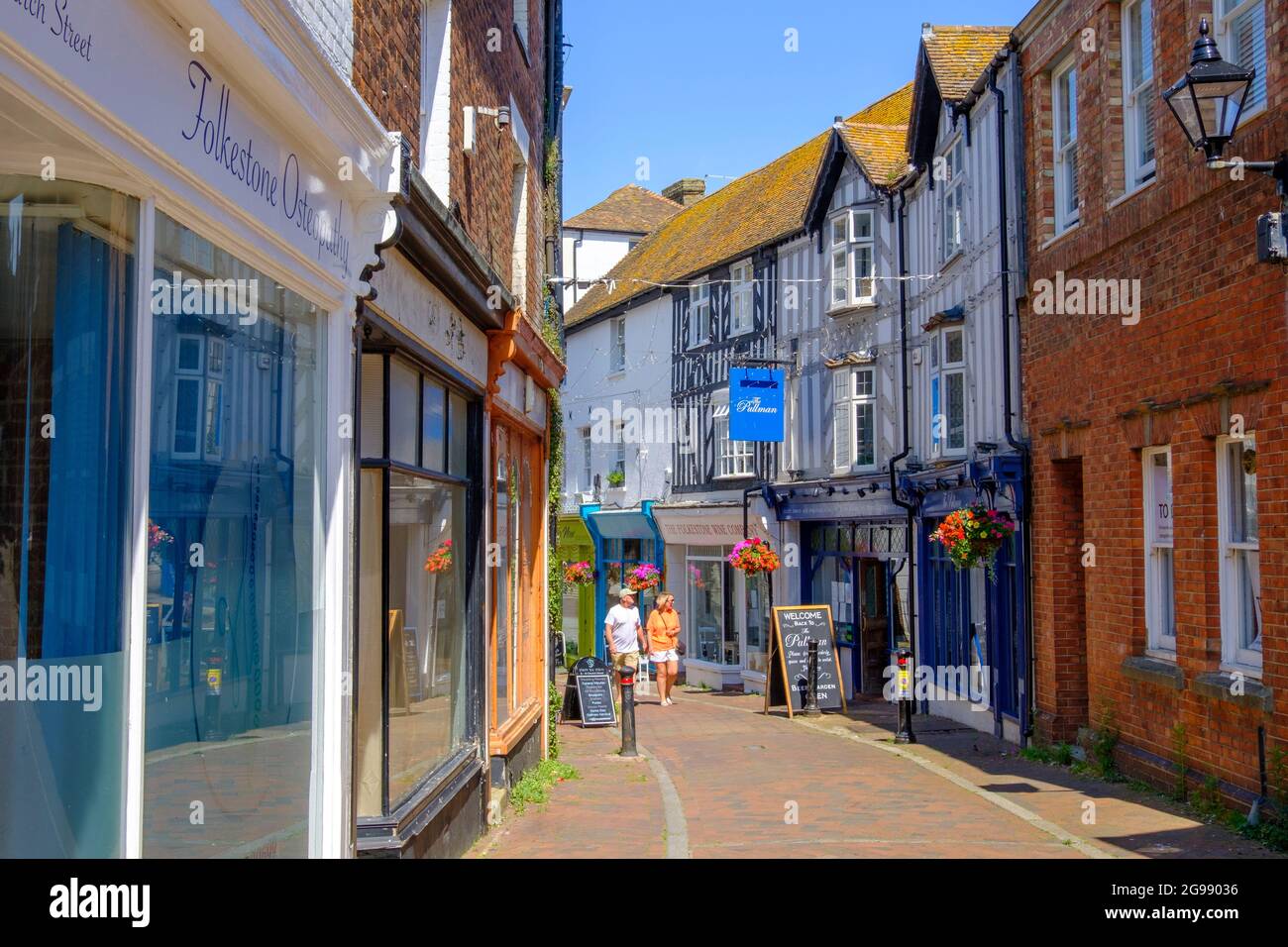 Church Street, Folkestone, Kent, UK Stock Photo