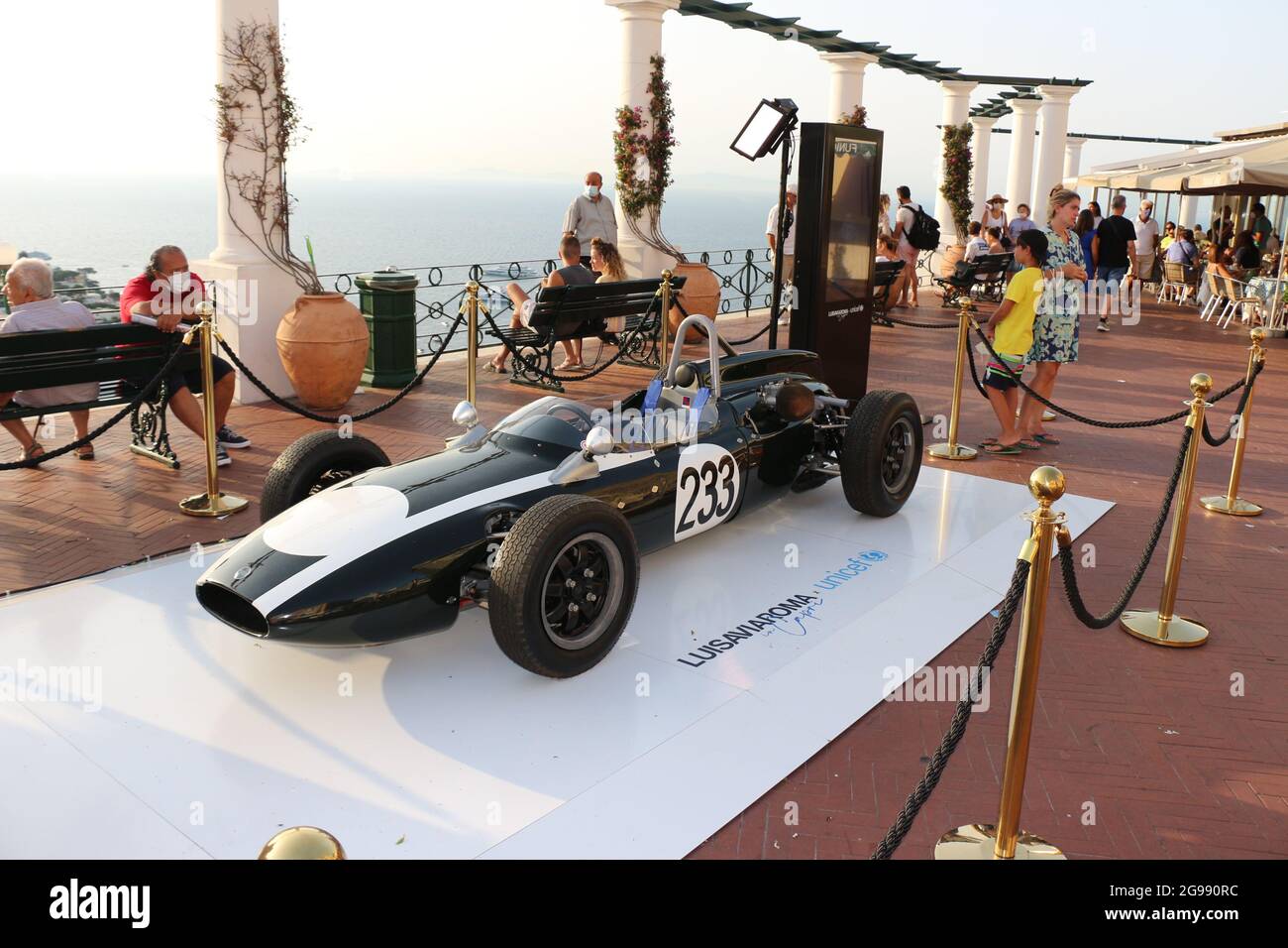 Exposition in Capri (Italy): Cooper Formula Junior racing car 1961 of ...