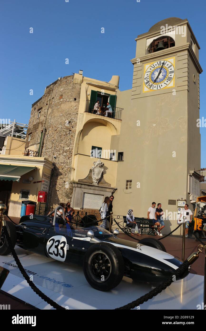Exposition in Capri (Italy): Cooper Formula Junior racing car 1961 of ...