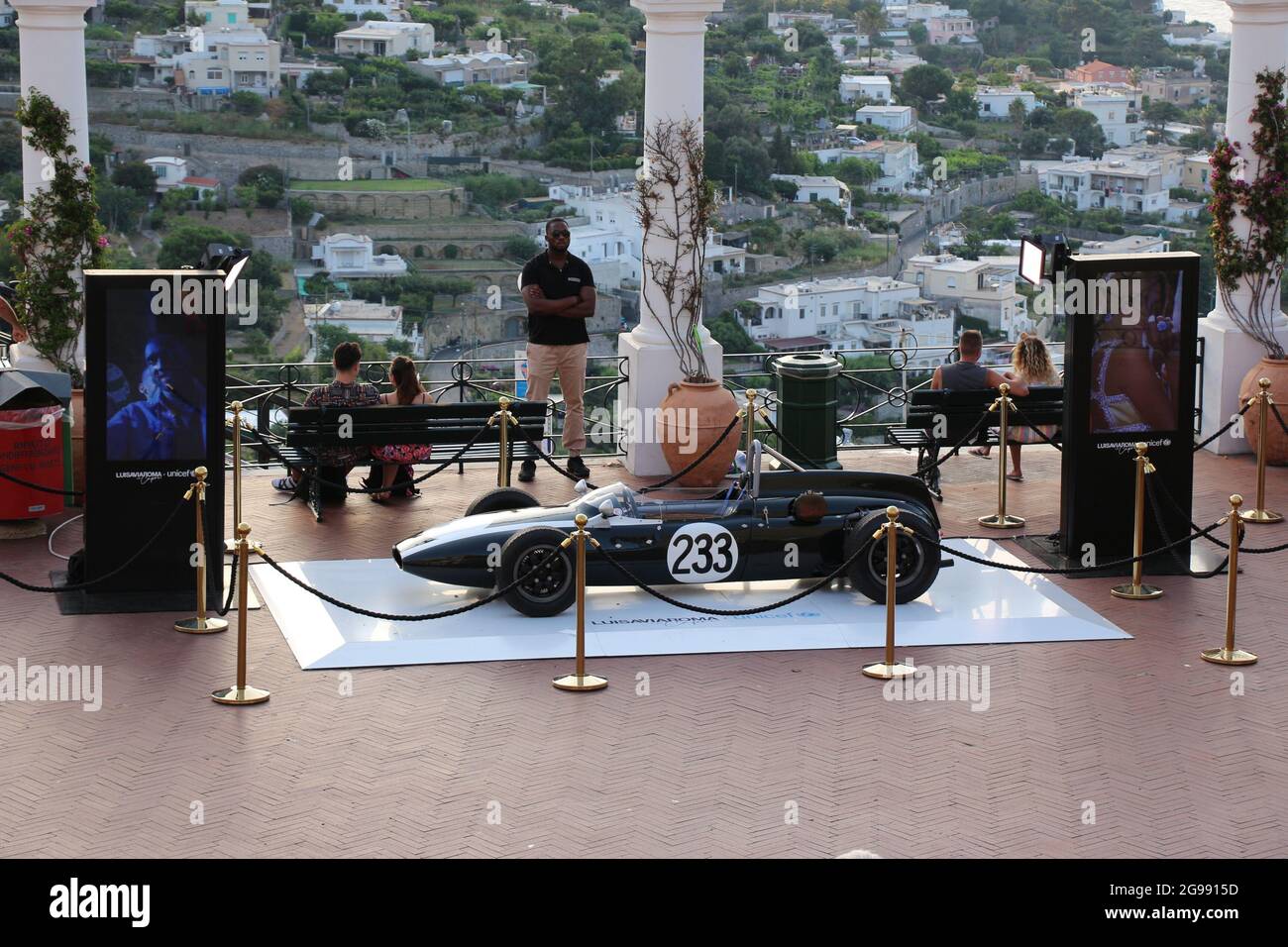 Exposition in Capri (Italy): Cooper Formula Junior racing car 1961 of ...