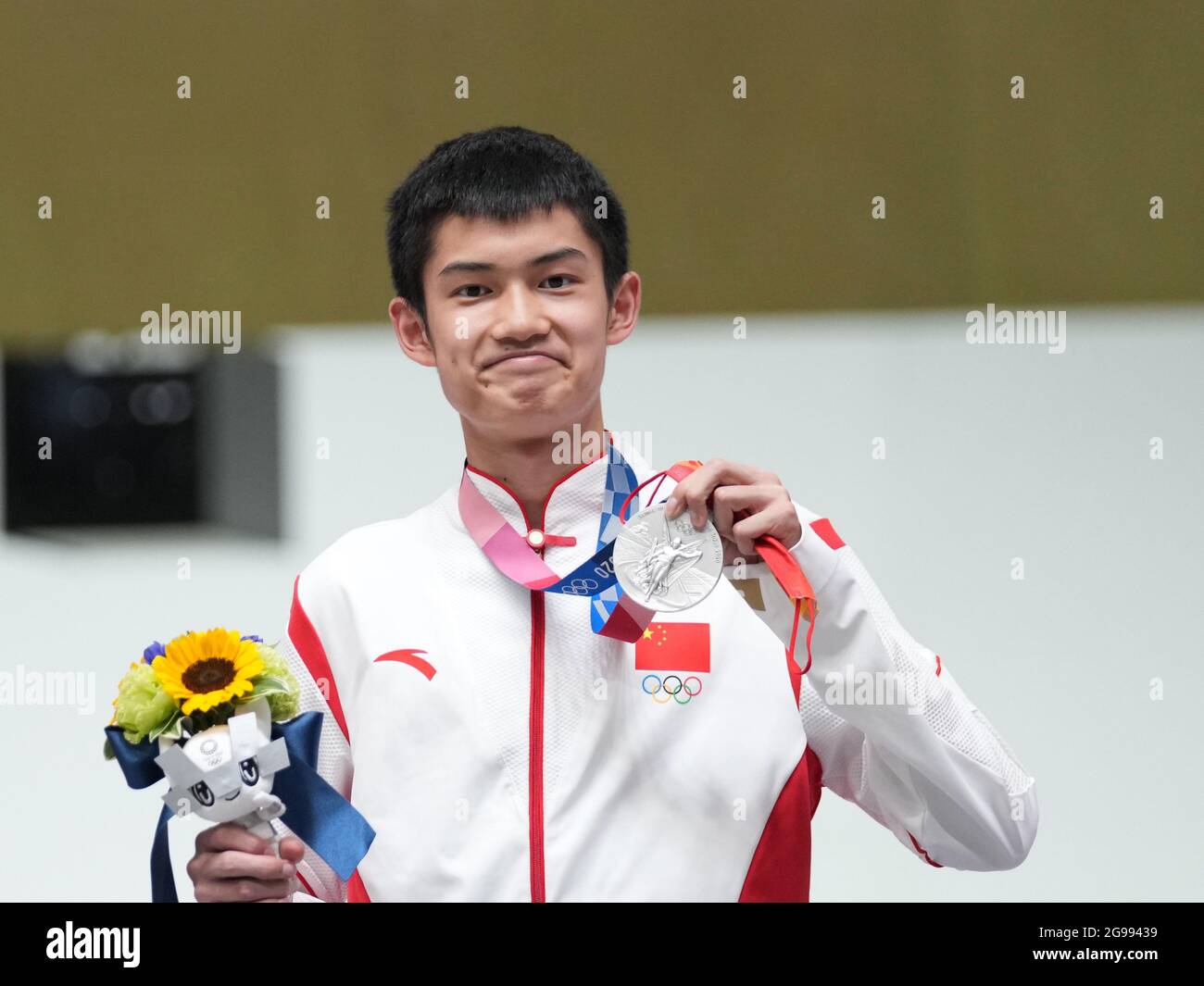 Tokyo, Japan. 25th July, 2021. Sheng Lihao of China react during the ...