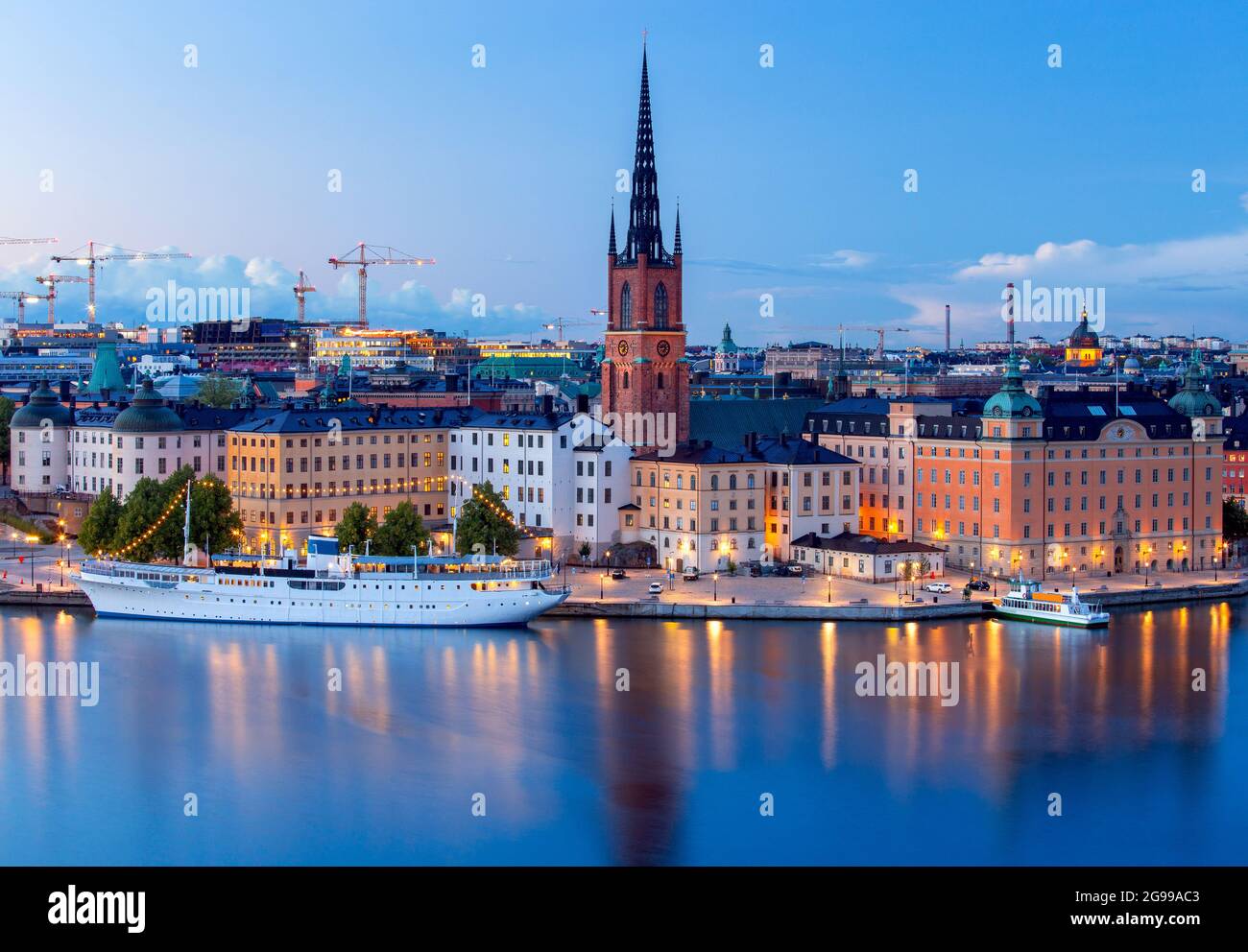 Stockholm city sunset aerial view hi-res stock photography and images ...