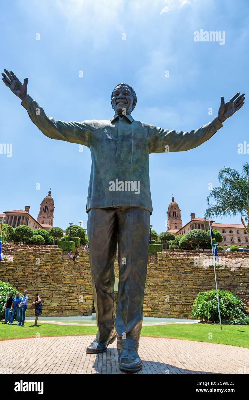 Pretoria, South Africa 4th November 2016 Giant bronze statue of