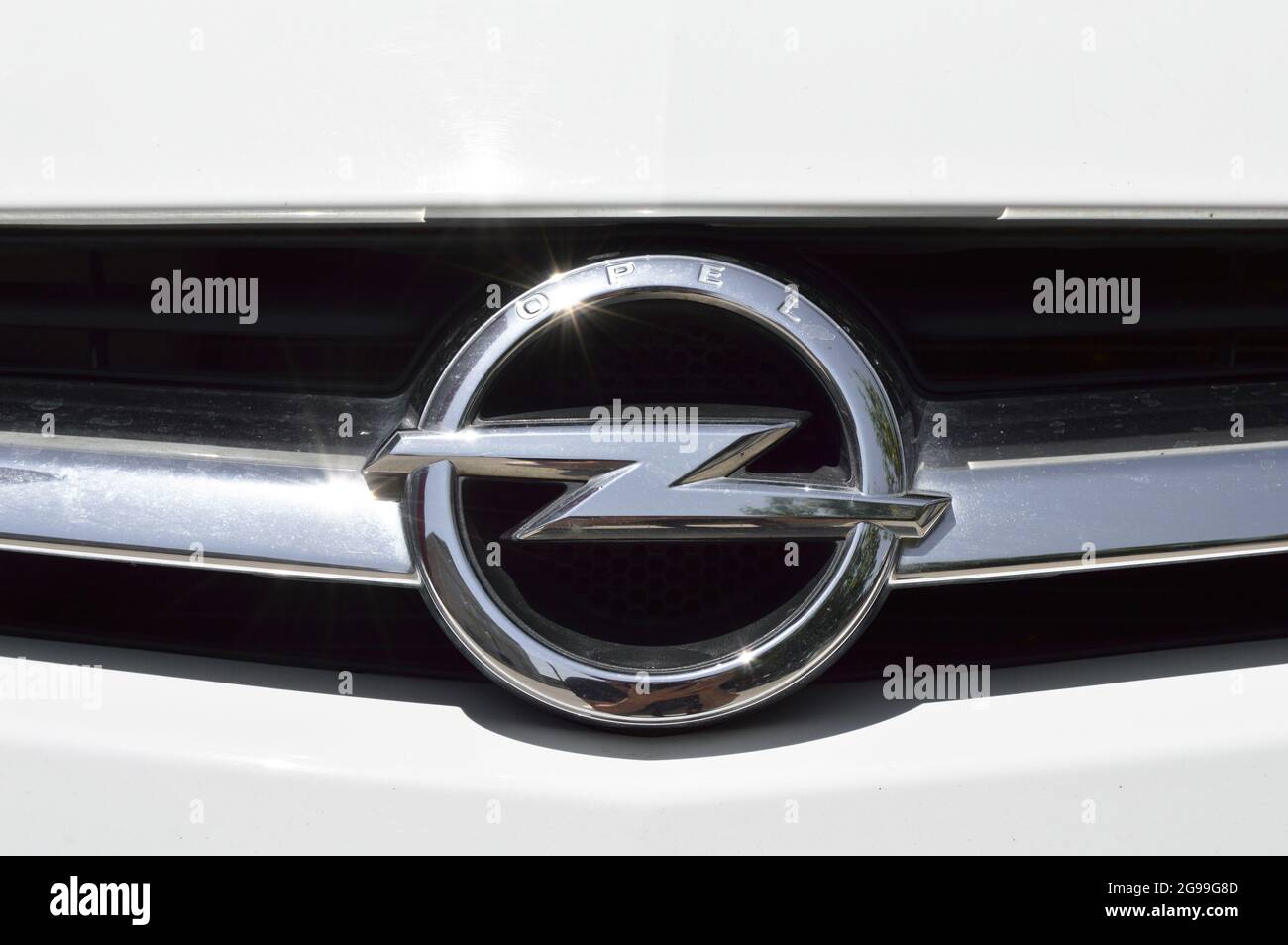 Opel car emblem Stock Photo - Alamy