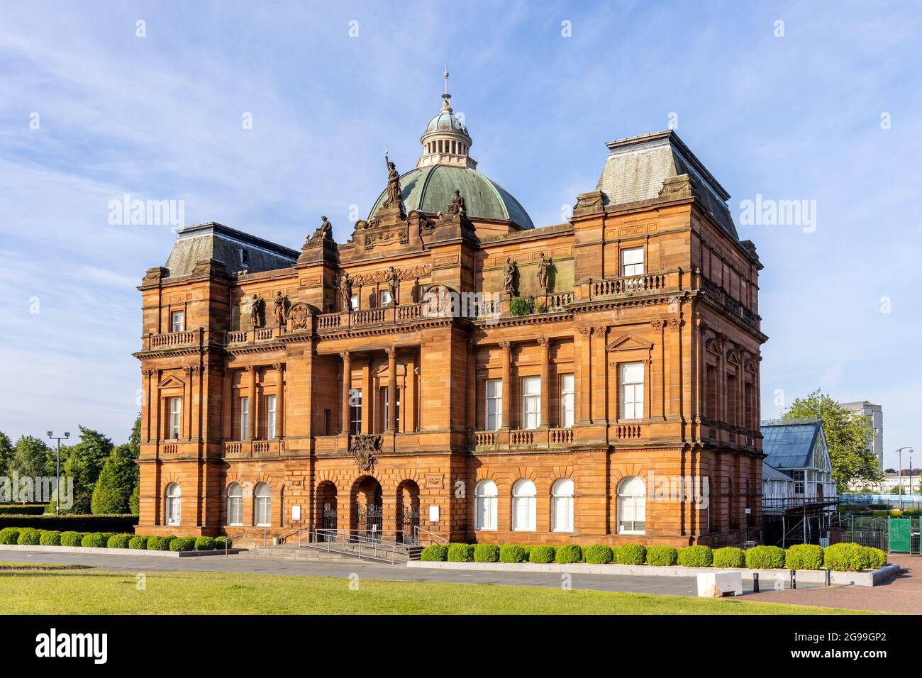 The People’s Palace is a social history museum set in historic Glasgow Green in Scotland, Uk Stock Photo